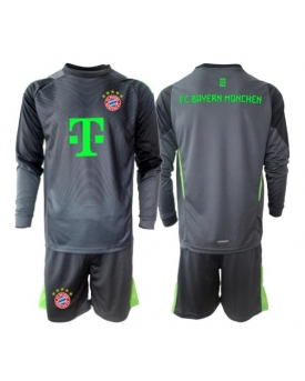 Billige Fotballdrakt Bayern Munich Keeper Replika Bortedraktsett Barn 2025-26 Langermet (med bukser)